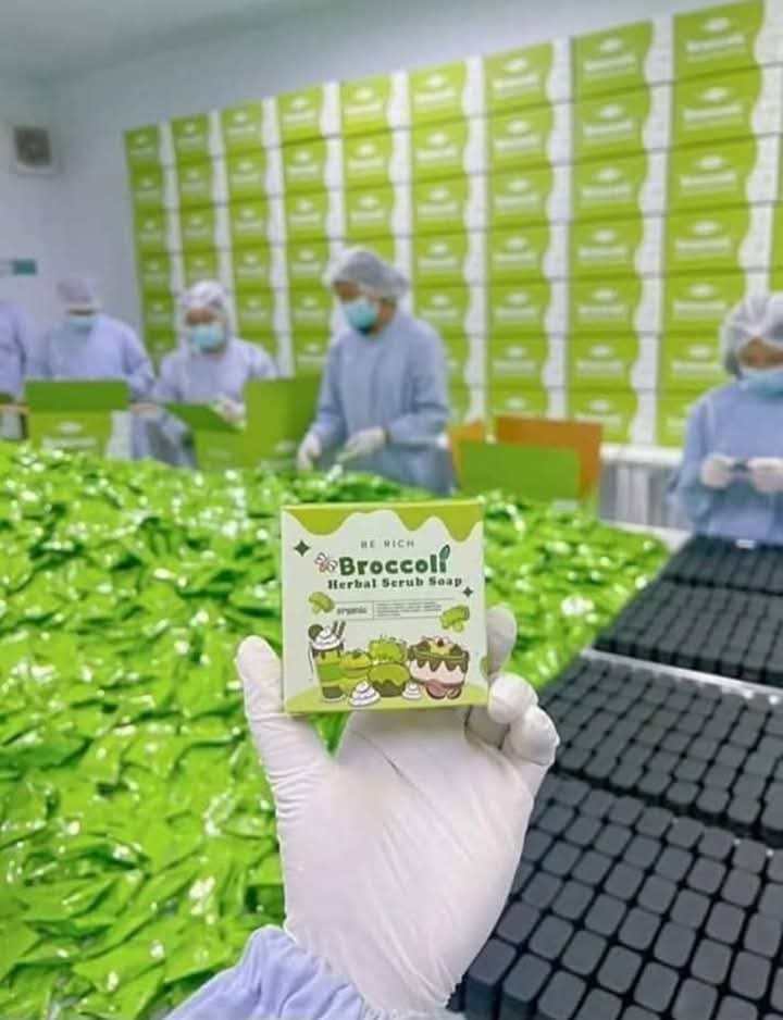 Broccoli soap (35mg) Made in Thailand